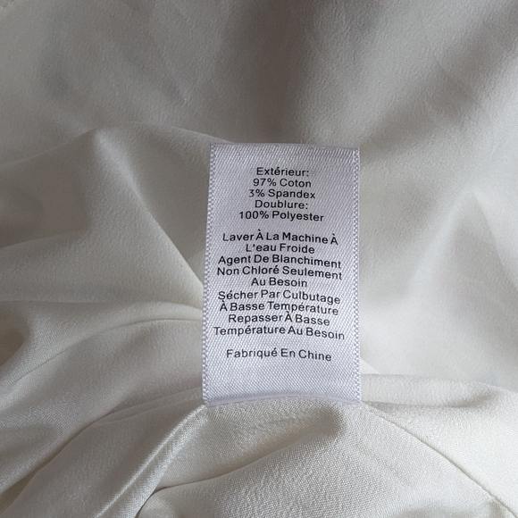 TALBOTS Parrot Toucan Skirt 10 Scalloped Hem Cotton Cream White - Picture 9 of 10